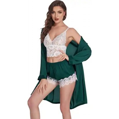 Elegant Satin Serenity Loungewear Set