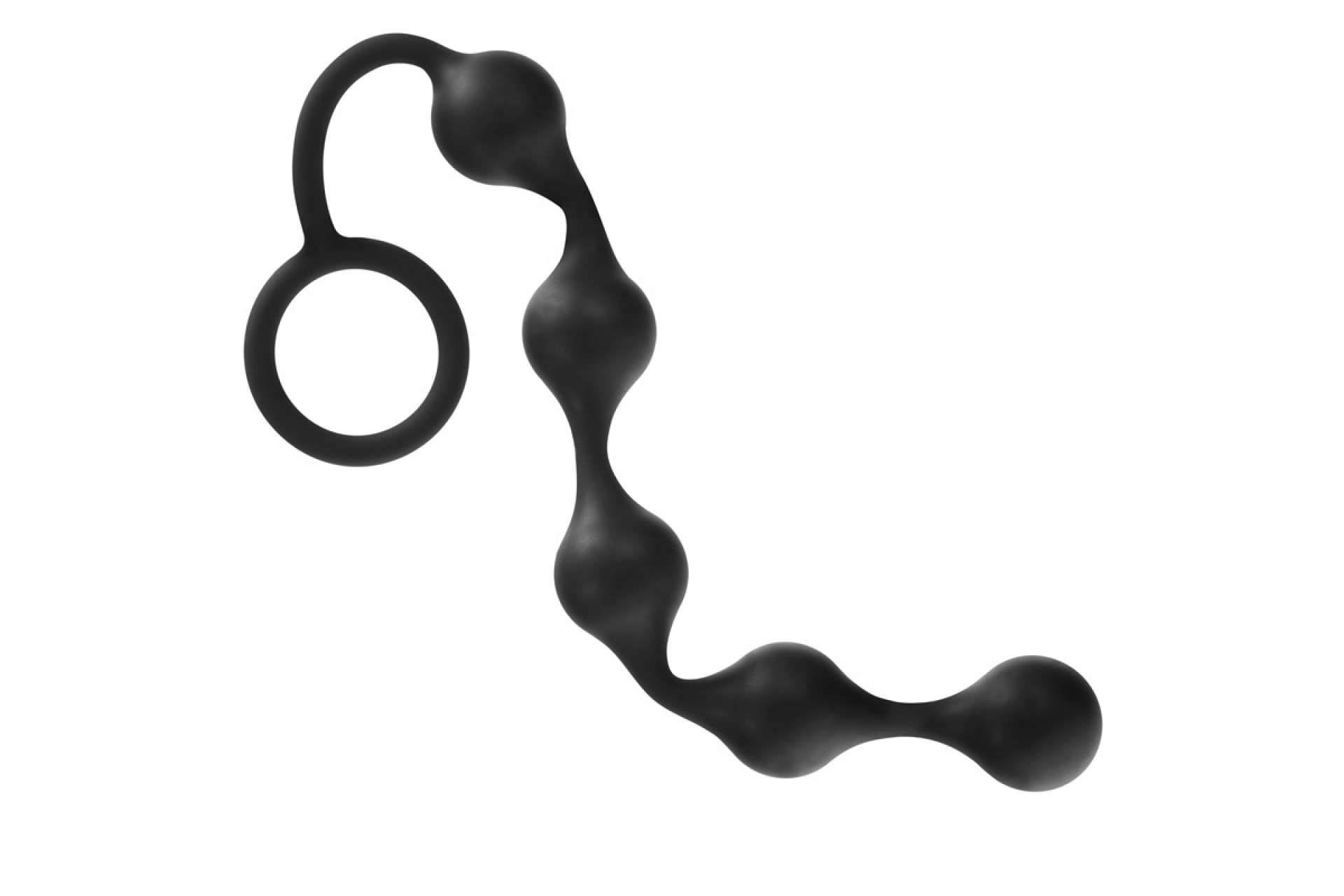 Onyx Silicone Anal Beads