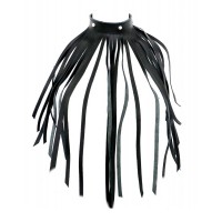 Leather Fringe Necklace Collar