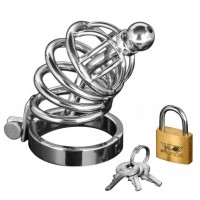 Asylum 4 Ring Locking Chastity Cage