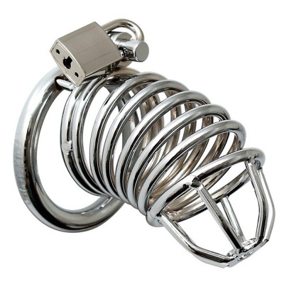 Chrome Chastity Cock Cage